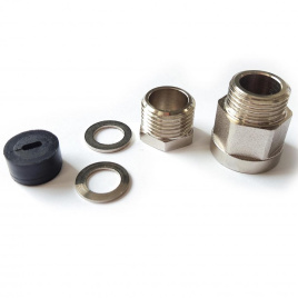 CLIMATIQ FITTING, латунная муфта для герметичного ввода кабеля в трубу ½