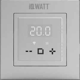 IQ THERMOSTAT D Wi-Fi (серебристый металлик)