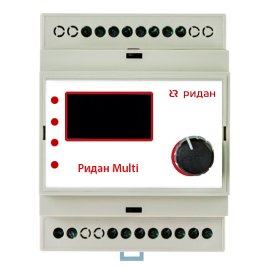 Терморегулятор Ридан Multi на шину DIN, с датчиком температуры на проводе, 10А