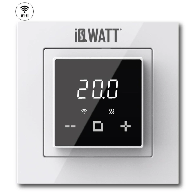 IQ THERMOSTAT D Wi-Fi (белый/черный) фото 1