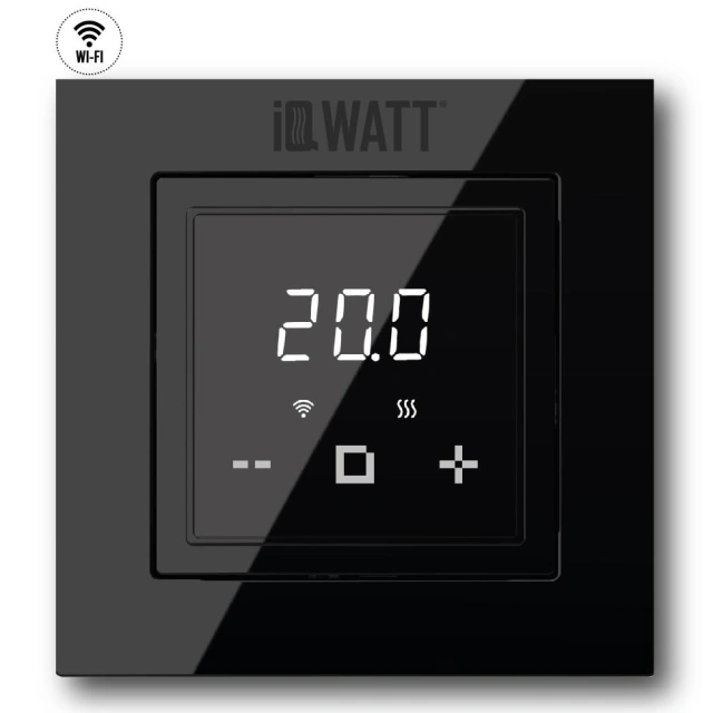 IQ THERMOSTAT D Wi-Fi (черный) фото 1