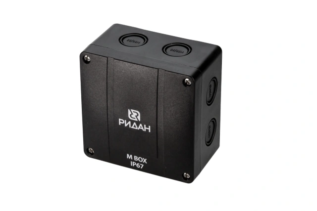 Коробка распределительная Ridan M BOX, 110х110х67 мм, IP66/IP67, черная