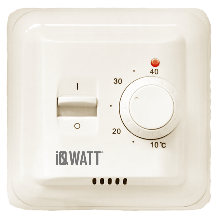Терморегулятор IQ THERMOSTAT M, слон. кость фото 1