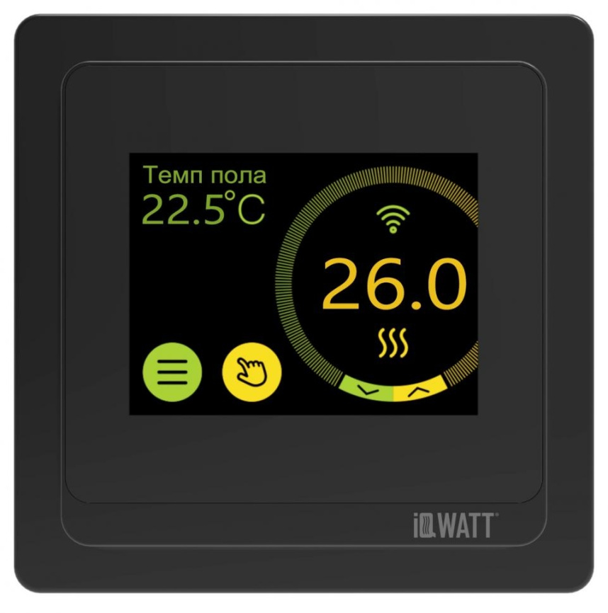 IQ THERMOSTAT SMART HEAT WiFi (А) черный фото 1